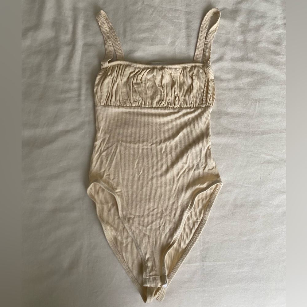 Topshop Butter Yellow bodysuit